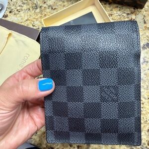 Checkered Black Wallet Louis Vuitton